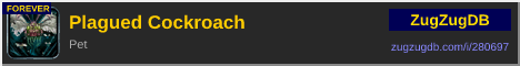 Plagued Cockroach: forum signature banner