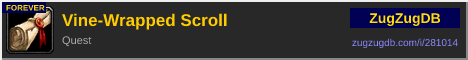 Vine Wrapped Scroll: forum signature banner