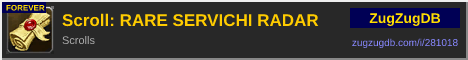 Scroll: RARE SERVICHI RADAR: forum signature banner