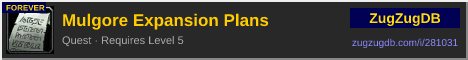 Mulgore Expansion Plans: forum signature banner