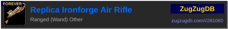 Replica Ironforge Air Rifle: forum signature banner