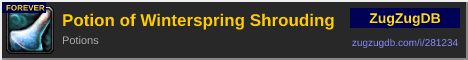 Potion of Winterspring Shrouding: forum signature banner