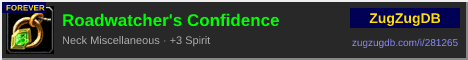 Roadwatcher's Confidence: forum signature banner