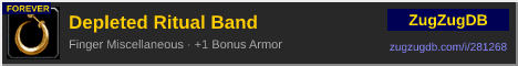 Depleted Ritual Band: forum signature banner