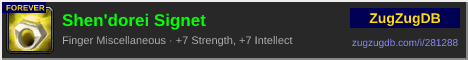 Shen'dorei Signet: forum signature banner