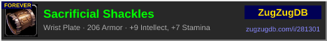 Sacrificial Shackles: forum signature banner