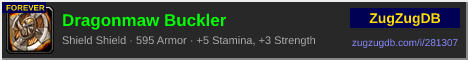 Dragonmaw Buckler: forum signature banner