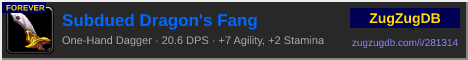 Subdued Dragon's Fang: forum signature banner