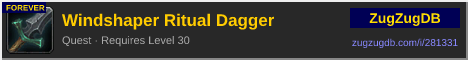 Windshaper Ritual Dagger: forum signature banner