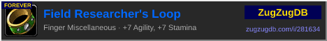 Field Researcher's Loop: forum signature banner