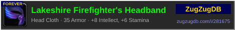 Lakeshire Firefighter's Headband: forum signature banner