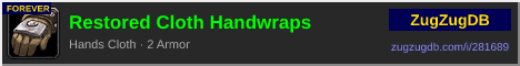 Restored Cloth Handwraps: forum signature banner