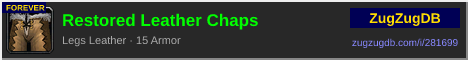 Restored Leather Chaps: forum signature banner