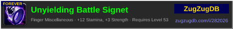 Unyielding Battle Signet: forum signature banner