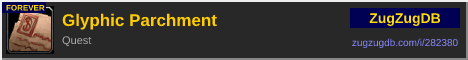 Glyphic Parchment: forum signature banner