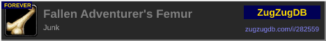 Fallen Adventurer's Femur: forum signature banner