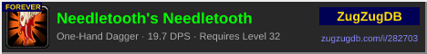 Needletooth's Needletooth: forum signature banner