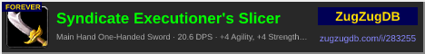 Syndicate Executioner's Slicer: forum signature banner