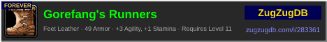 Gorefang's Runners: forum signature banner