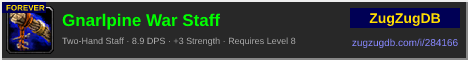 Gnarlpine War Staff: forum signature banner