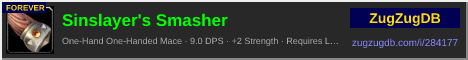 Sinslayer's Smasher: forum signature banner