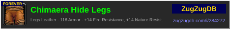 Chimaera Hide Legs: forum signature banner