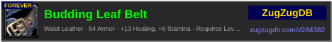 Budding Leaf Belt: forum signature banner
