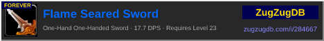 Flame Seared Sword: forum signature banner
