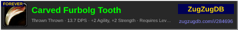 Carved Furbolg Tooth: forum signature banner