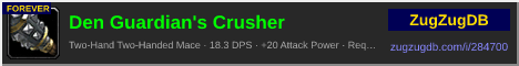 Den Guardian's Crusher: forum signature banner