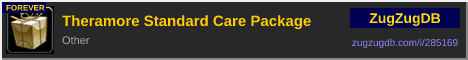Theramore Standard Care Package: forum signature banner