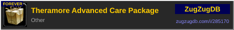 Theramore Advanced Care Package: forum signature banner