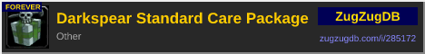 Darkspear Standard Care Package: forum signature banner