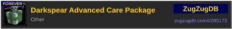 Darkspear Advanced Care Package: forum signature banner