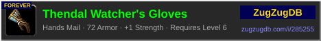 Thendal Watcher's Gloves: forum signature banner