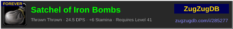 Satchel of Iron Bombs: forum signature banner