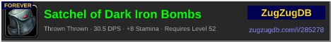 Satchel of Dark Iron Bombs: forum signature banner