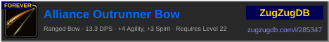 Alliance Outrunner Bow: forum signature banner