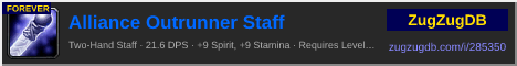 Alliance Outrunner Staff: forum signature banner