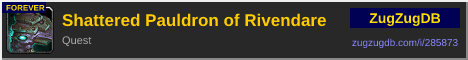 Shattered Pauldron of Rivendare: forum signature banner