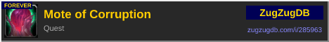 Mote of Corruption: forum signature banner