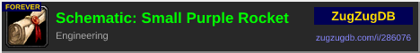 Schematic: Small Purple Rocket: forum signature banner