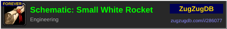 Schematic: Small White Rocket: forum signature banner