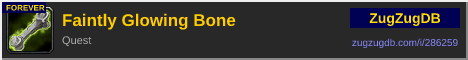Faintly Glowing Bone: forum signature banner