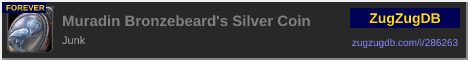 Muradin Bronzebeard's Silver Coin: forum signature banner