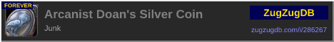 Arcanist Doan's Silver Coin: forum signature banner