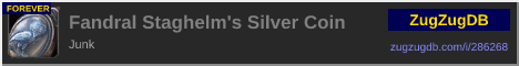 Fandral Staghelm's Silver Coin: forum signature banner