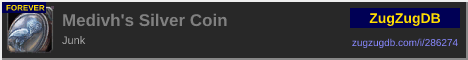 Medivh's Silver Coin: forum signature banner