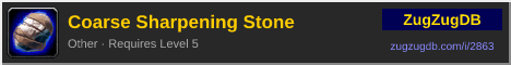 Coarse Sharpening Stone: forum signature banner