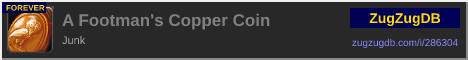 A Footman's Copper Coin: forum signature banner